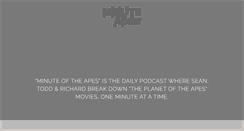 Desktop Screenshot of minuteoftheapes.com